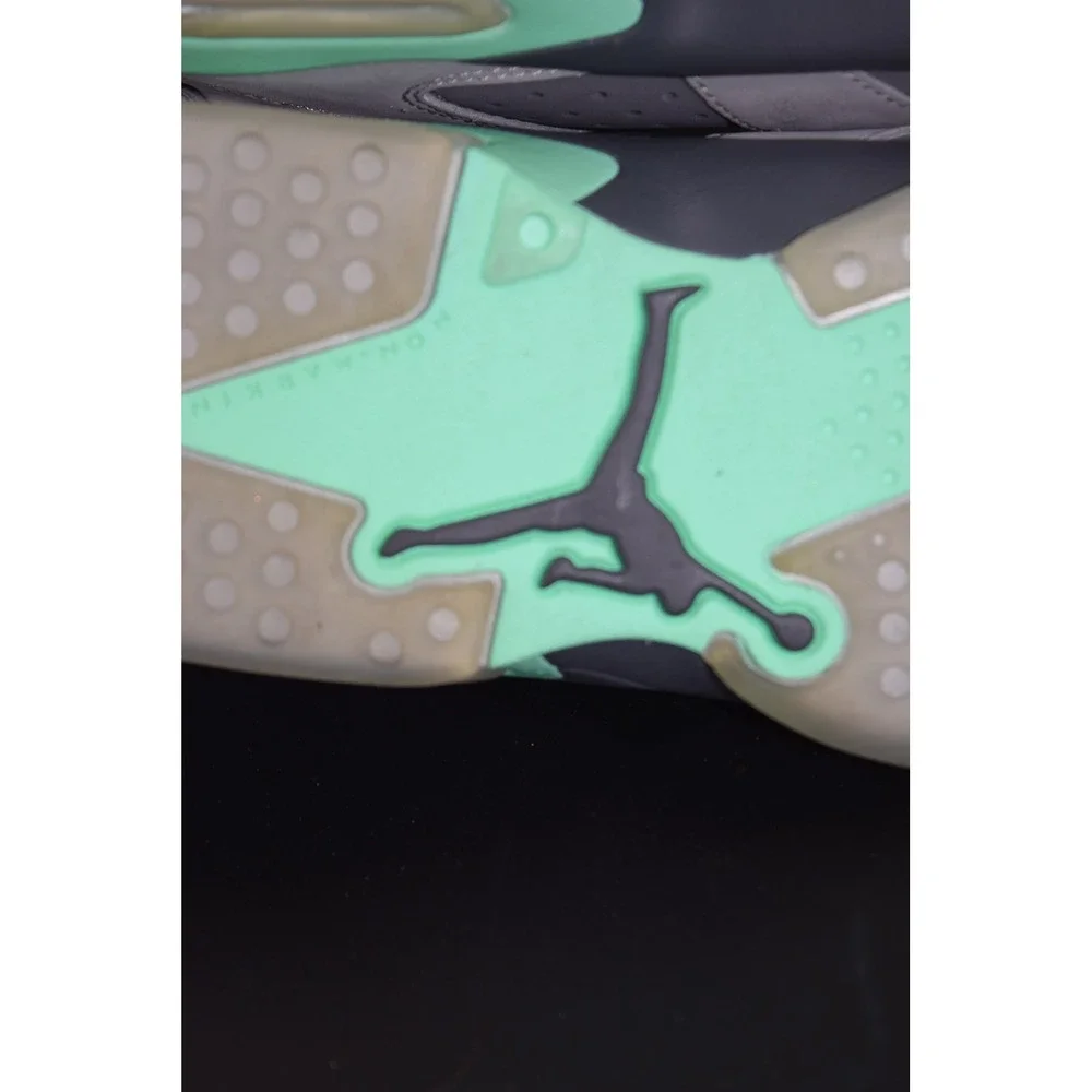 Jordan Air Jordan 6 Retro GG Kids 7.5Y Grey Green Glow 543390-005 Good Condition